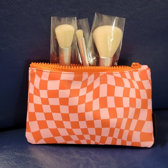 Sephora Collection Mini Brush Set NEW with Makeup Pouch 2 of 2 - Picture 1 of 10